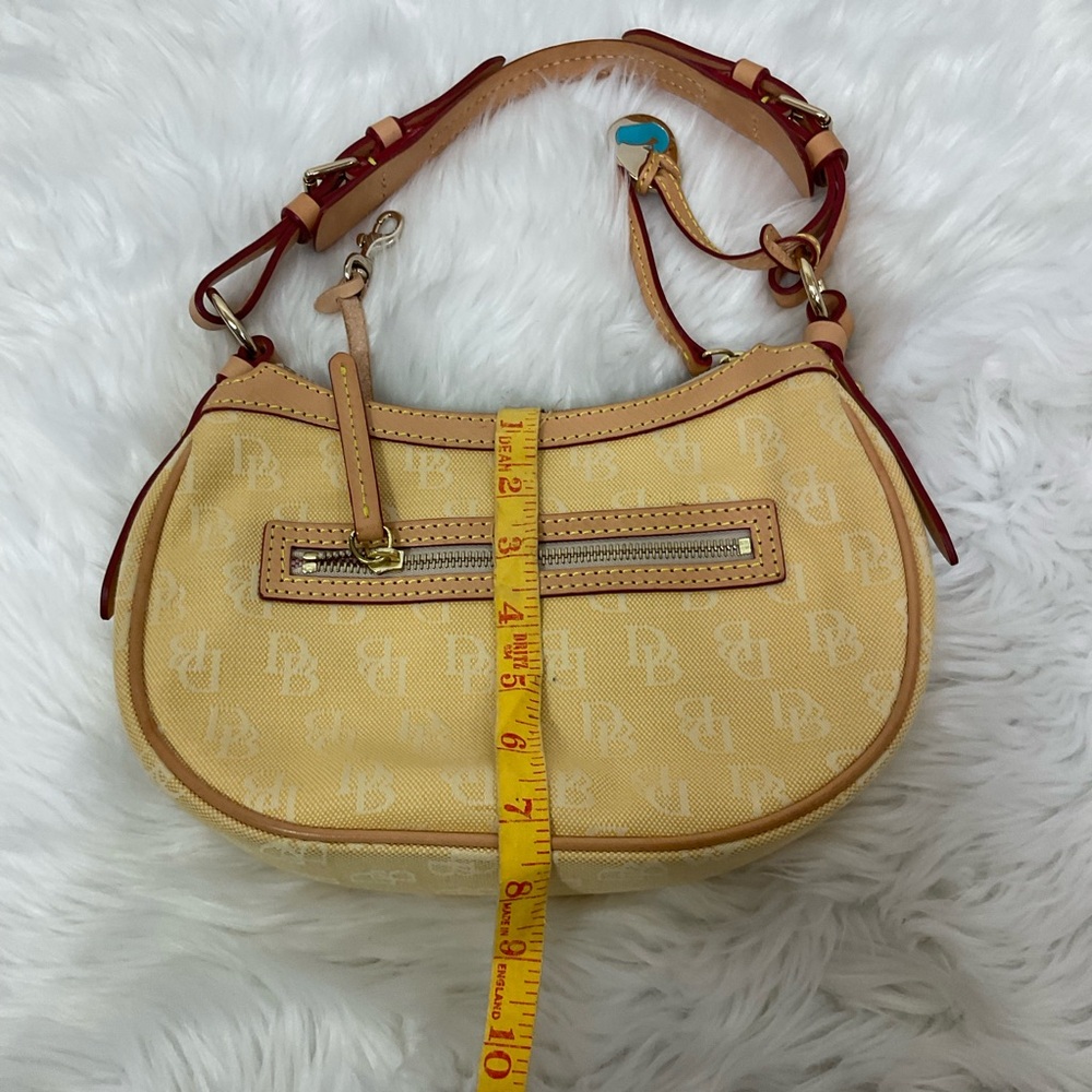 Dooney & Bourke Y2K  small canvas signature yellow bag - Picture 10 of 12